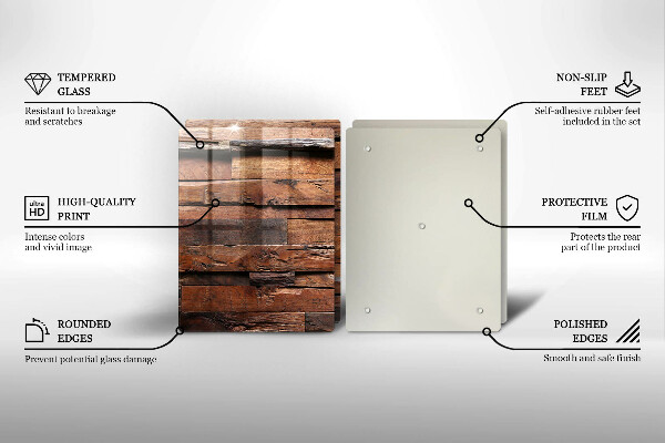 Protection plaque induction Planches de bois décoratives