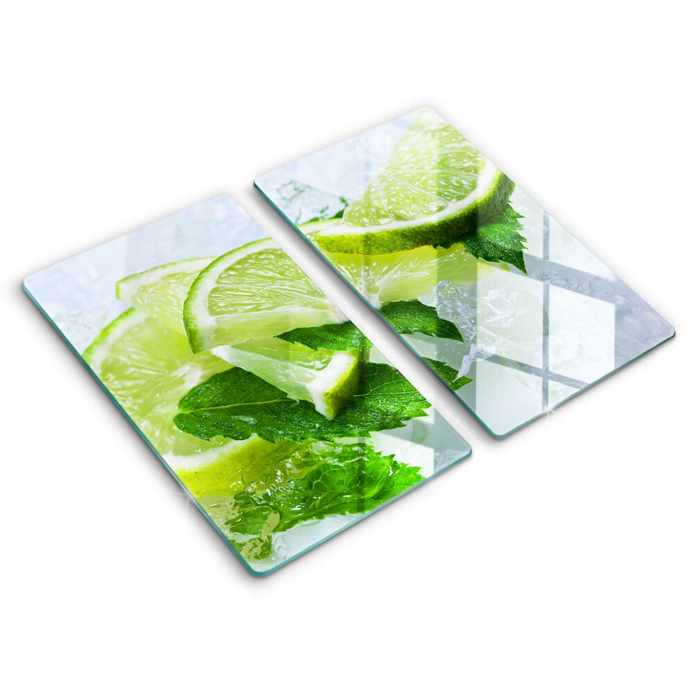 Protection plaque induction Citron vert menthe et glace
