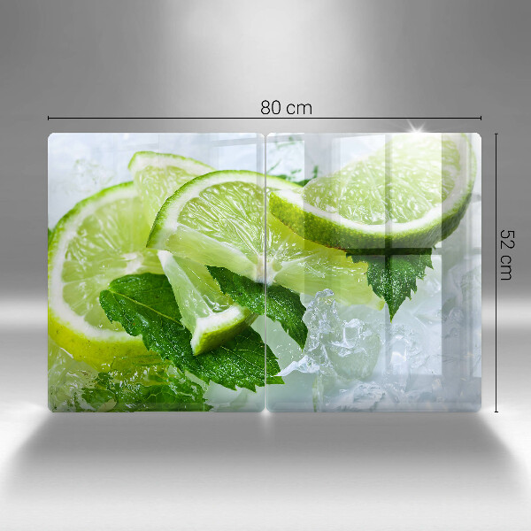 Protection plaque induction Citron vert menthe et glace