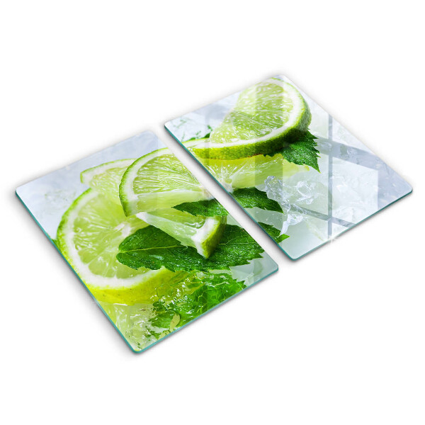 Protection plaque induction Citron vert menthe et glace