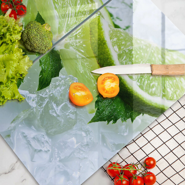 Protection plaque induction Citron vert menthe et glace