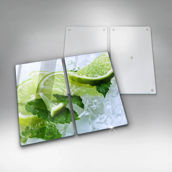Protection plaque induction Citron vert menthe et glace