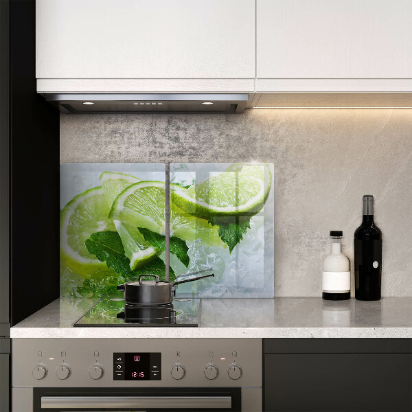 Protection plaque induction Citron vert menthe et glace