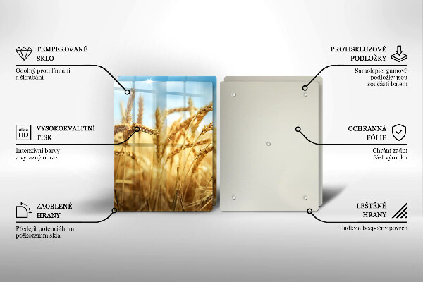 Protection plaque induction Épis de céréales dans le champ