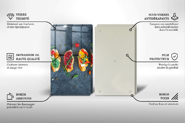 Protection plaque induction Sandwichs colorés