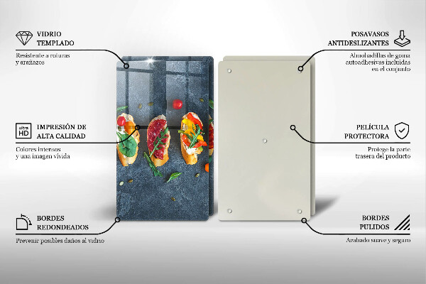 Protection plaque induction Sandwichs colorés