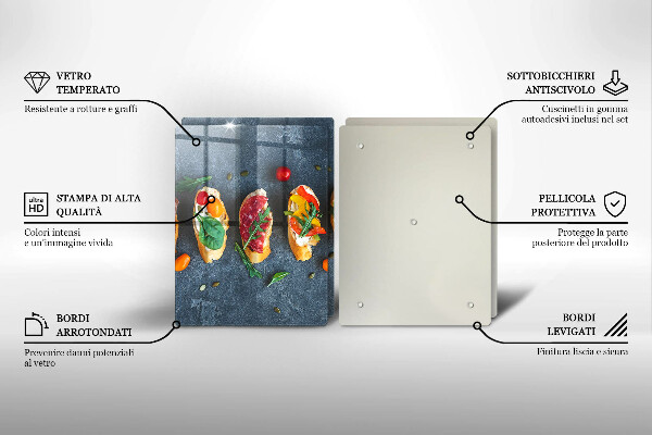 Protection plaque induction Sandwichs colorés