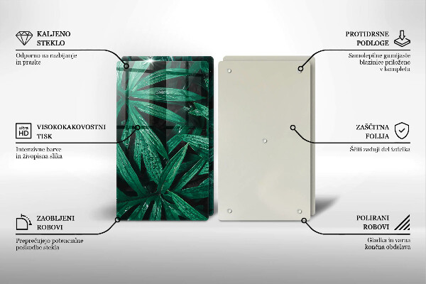 Protection plaque induction Feuilles de plantes