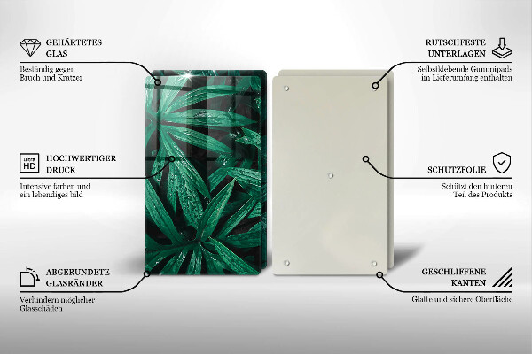 Protection plaque induction Feuilles de plantes