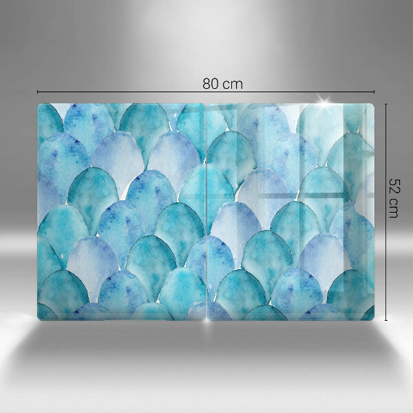 Protection plaque induction Écailles d'aquarelle