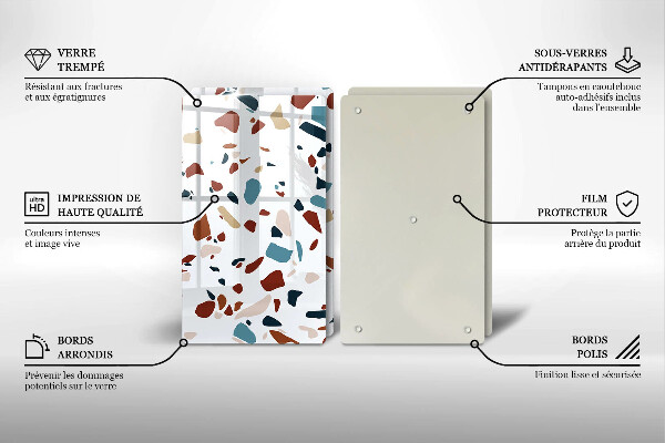 Protection plaque induction Pierre décorative