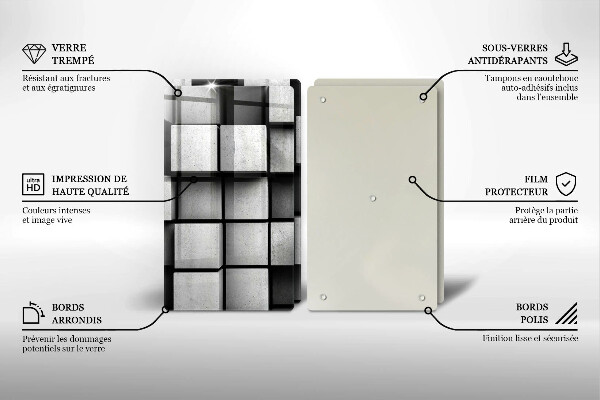 Protection plaque induction Fond de géométrie 3D