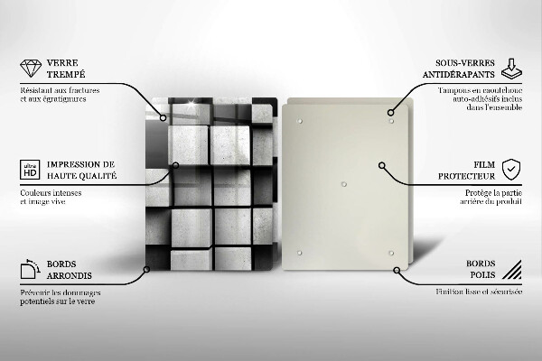 Protection plaque induction Fond de géométrie 3D