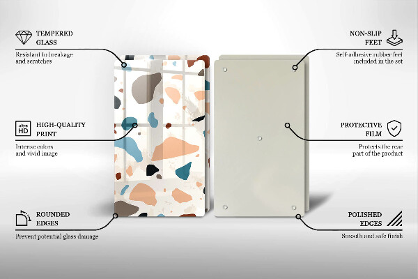 Protection plaque induction Grès décoratif