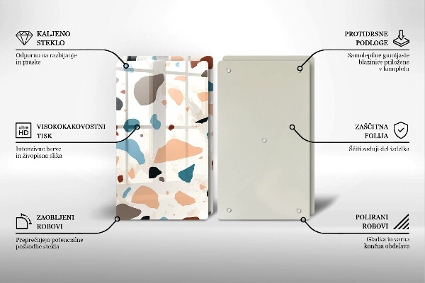 Protection plaque induction Grès décoratif