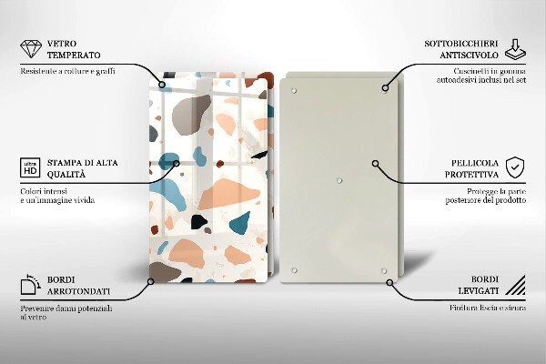 Protection plaque induction Grès décoratif