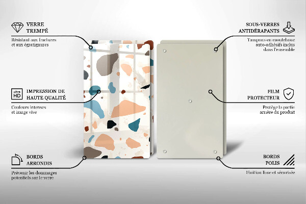 Protection plaque induction Grès décoratif