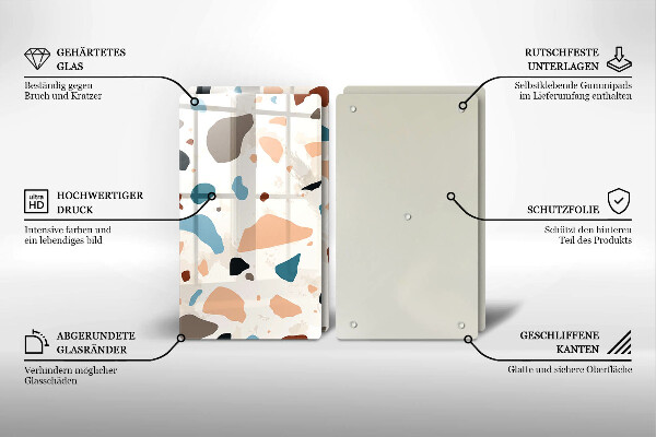 Protection plaque induction Grès décoratif