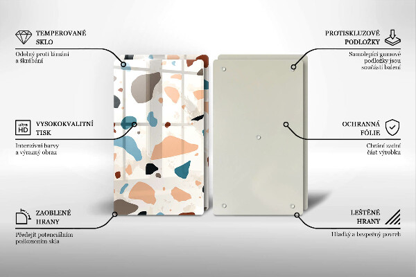 Protection plaque induction Grès décoratif