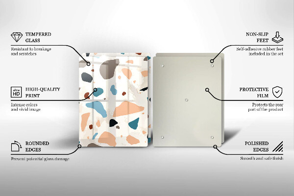 Protection plaque induction Grès décoratif