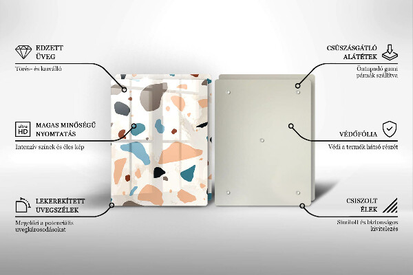 Protection plaque induction Grès décoratif