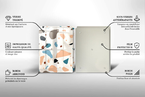 Protection plaque induction Grès décoratif