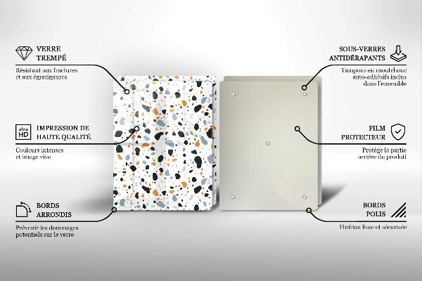 Protection plaque induction Grès décoratif