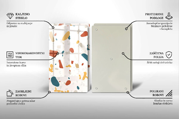 Protection plaque induction Grès décoratif