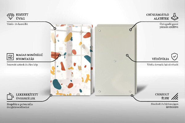 Protection plaque induction Grès décoratif