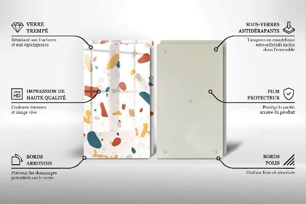 Protection plaque induction Grès décoratif