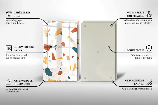 Protection plaque induction Grès décoratif