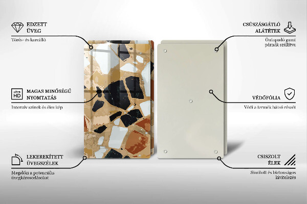 Protection plaque induction Assiette pierres décoratives