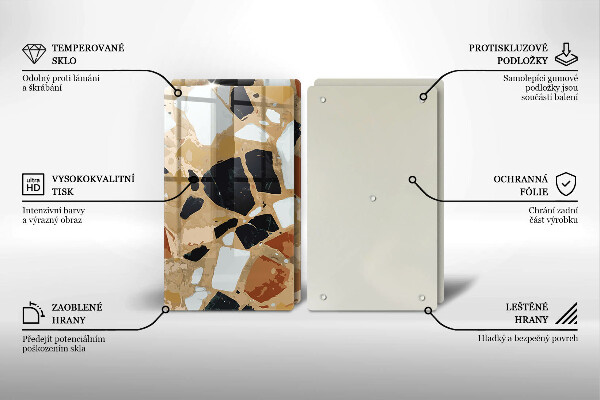 Protection plaque induction Assiette pierres décoratives