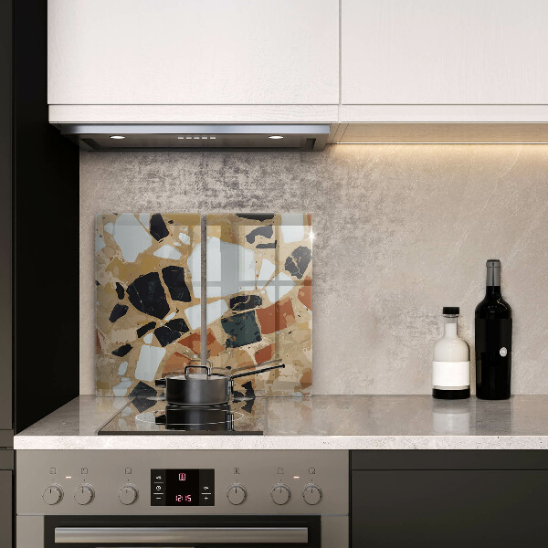 Protection plaque induction Assiette pierres décoratives