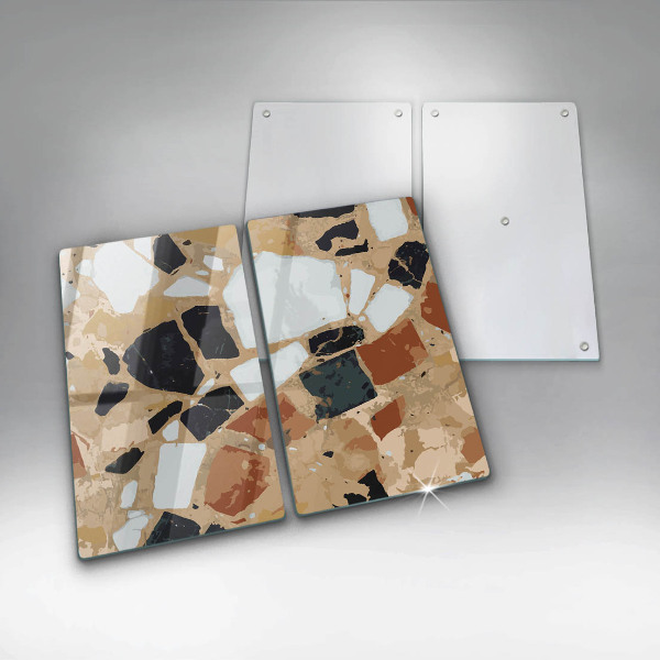 Protection plaque induction Assiette pierres décoratives