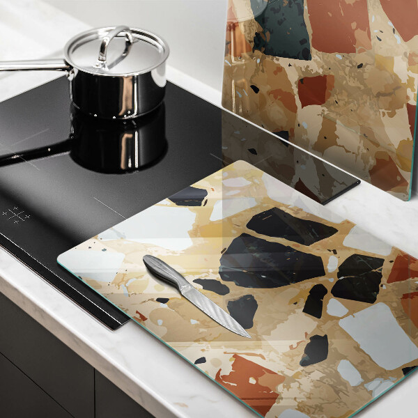 Protection plaque induction Assiette pierres décoratives