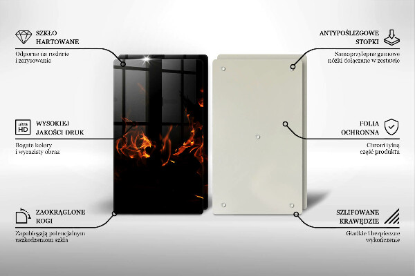 Protection plaque induction Allume une flamme vivante