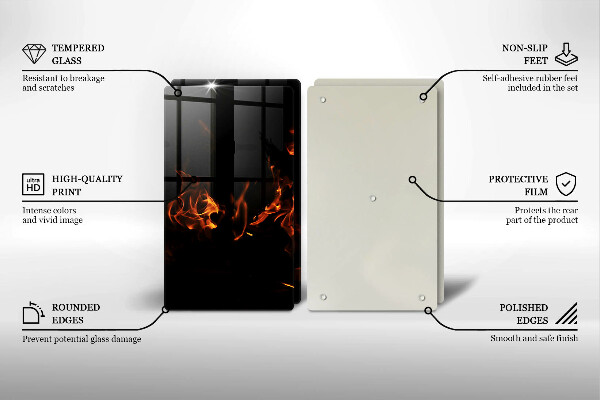 Protection plaque induction Allume une flamme vivante