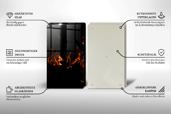 Protection plaque induction Allume une flamme vivante