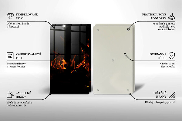 Protection plaque induction Allume une flamme vivante