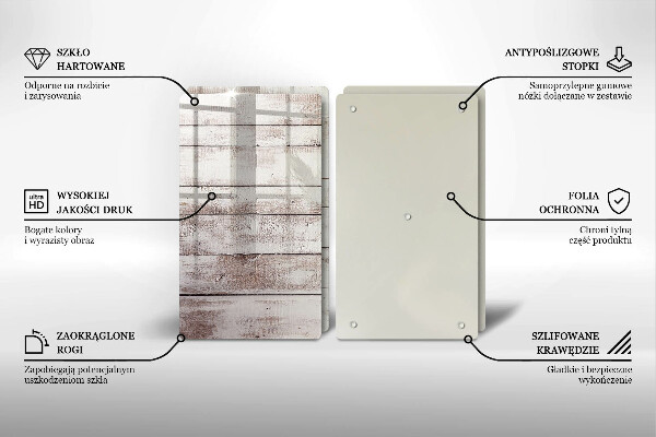 Cache plaque de cuisson Vieilles planches de bois