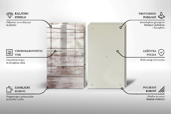 Cache plaque de cuisson Vieilles planches de bois