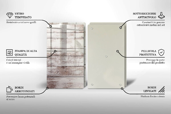 Cache plaque de cuisson Vieilles planches de bois