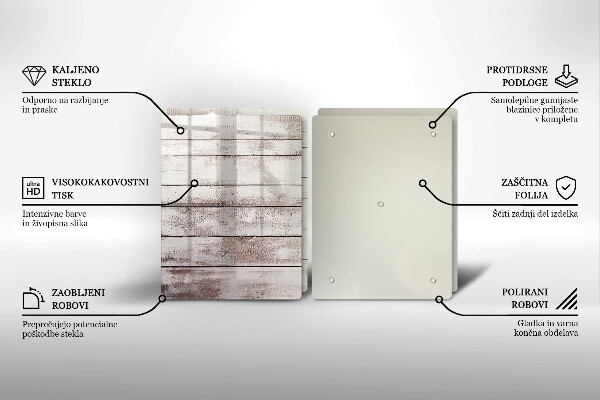 Cache plaque de cuisson Vieilles planches de bois
