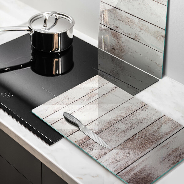 Cache plaque de cuisson Vieilles planches de bois