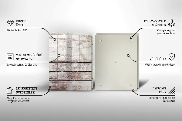 Cache plaque de cuisson Vieilles planches de bois