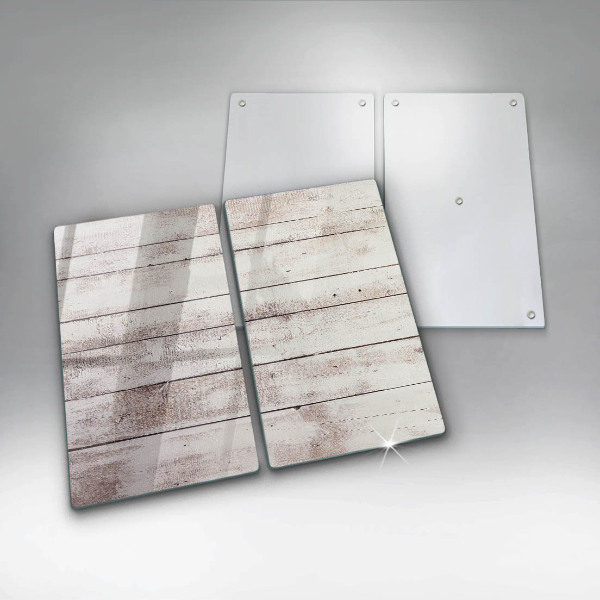 Cache plaque de cuisson Vieilles planches de bois