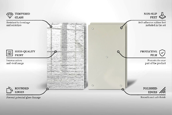 Cache plaque de cuisson Mur de briques