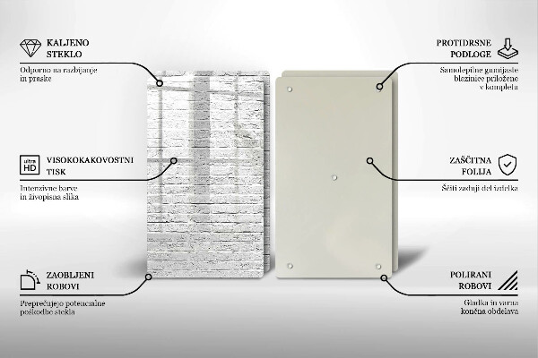 Cache plaque de cuisson Mur de briques