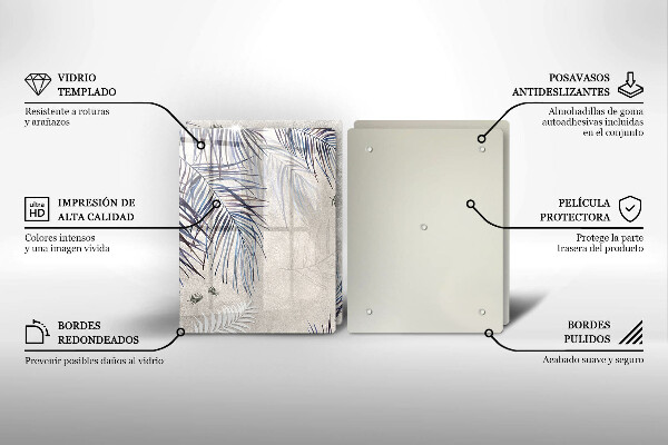 Protection plaque induction Feuilles subtiles